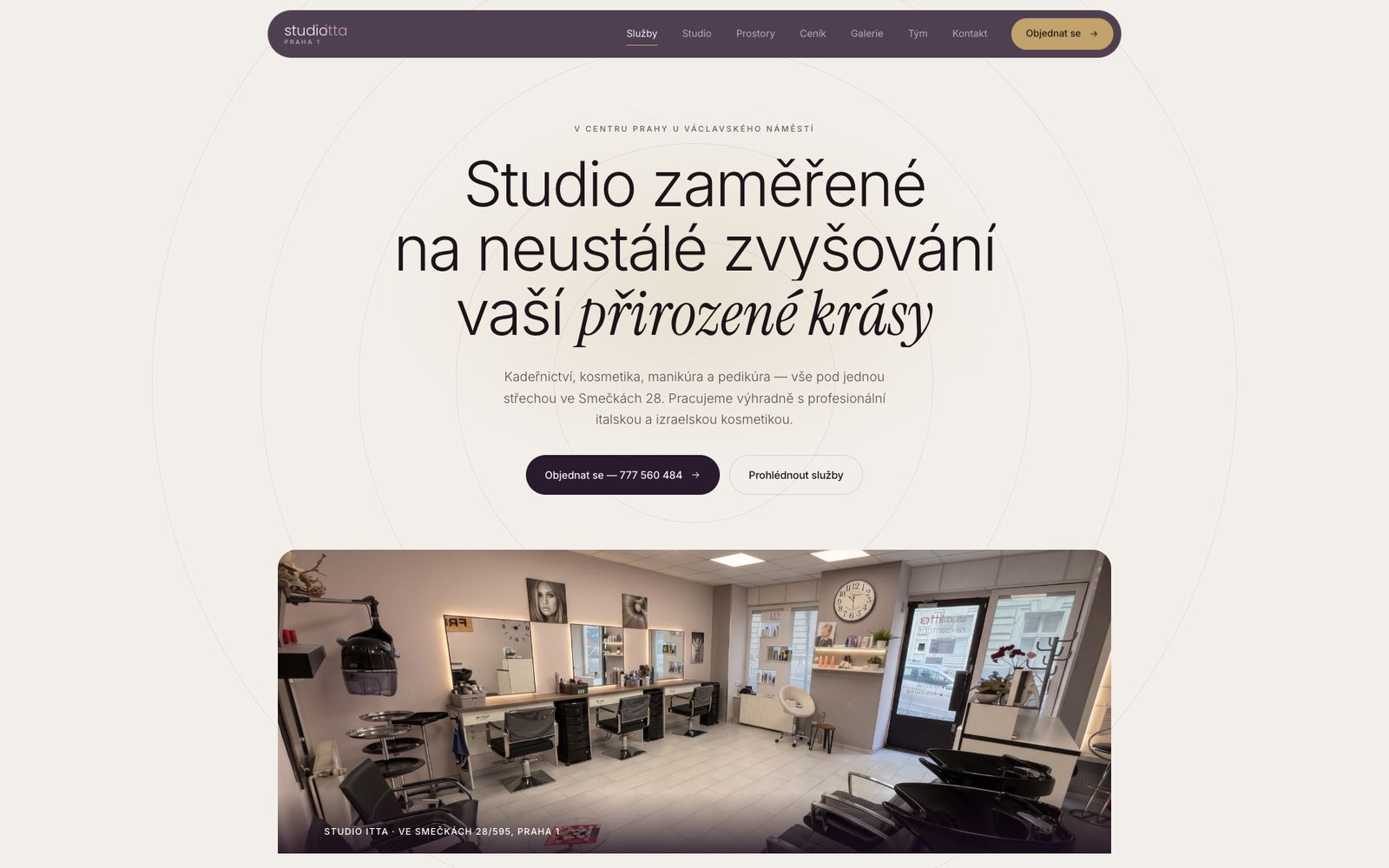 Studio Itta: nový web